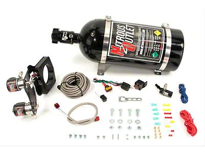 Nitrous Outlet Hardline Plate System; 10 lb. Bottle (14-18 5.3L Sierra 1500)