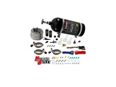 Nitrous Outlet X-Series Single Nozzle System; 10 lb. Bottle (15-20 Yukon)