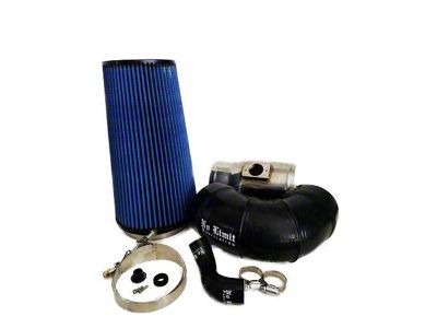 Cold Air Intake with Pro-GUARD 7 Oiled Filter for 5.50-Inch Mod Turbo Inlet; Polished (08-10 6.4L Powerstroke F-250 Super Duty)