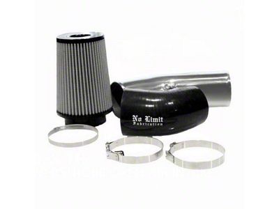 No Limit Fabrication Cold Air Intake with Pro-GUARD 7 Oiled Filter; Polished (20-24 6.7L Powerstroke F-250 Super Duty)