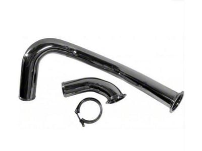 Intercooler Piping Kit; Hot Side; Polished (08-10 6.4L Powerstroke F-250 Super Duty)