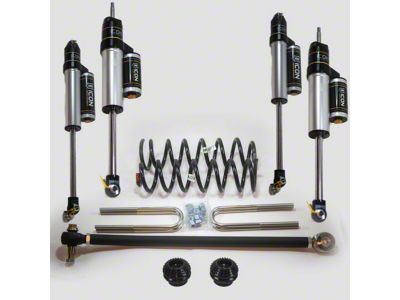 No Limit Fabrication Reverse Level Kit with ICON Vehicle Dynamics 2.5 Piggyback Shocks (17-25 F-250 Super Duty w/ 3.50-Inch Axle)