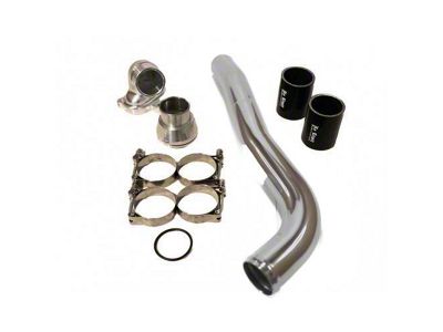 No Limit Fabrication Upper Coolant Hose Kit; Polished (17-25 6.7L Powerstroke F-250 Super Duty)