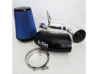 No Limit Fabrication Cold Air Intake with Pro 5R Oiled Filter; Polished (17-19 6.7L Powerstroke F-350 Super Duty)