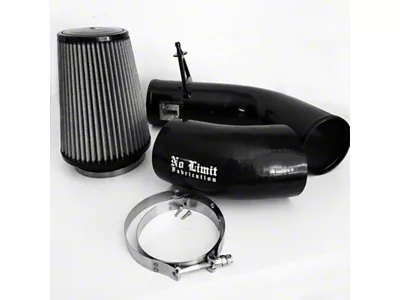 No Limit Fabrication Cold Air Intake with Pro DRY S Filter; Black (17-19 6.7L Powerstroke F-350 Super Duty)