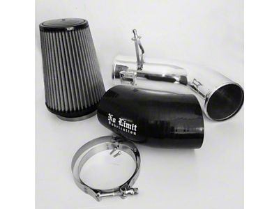 No Limit Fabrication Cold Air Intake with Pro DRY S Filter; Polished (17-19 6.7L Powerstroke F-350 Super Duty)
