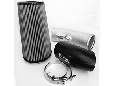 No Limit Fabrication Cold Air Intake with Pro DRY S Filter; Raw (17-19 6.7L Powerstroke F-350 Super Duty)