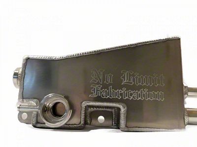 No Limit Fabrication Factory Replacement Secondary Coolant Tank; Raw (17-25 6.7L Powerstroke F-350 Super Duty)
