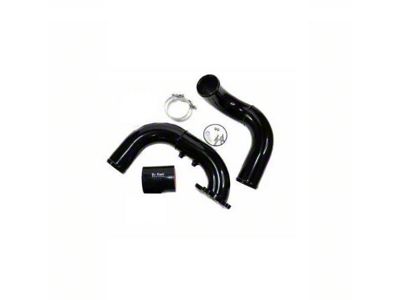 Intercooler Piping Kit; Cold Side; Black (03-07 6.0L Powerstroke F-350 Super Duty)