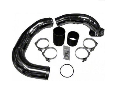 Intercooler Piping Kit; Cold Side; Polished (08-10 6.4L Powerstroke F-350 Super Duty)