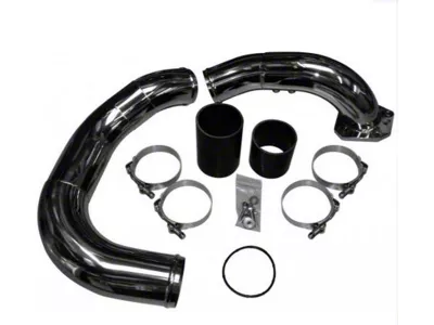 Intercooler Piping Kit; Cold Side; Raw (08-10 6.4L Powerstroke F-350 Super Duty)