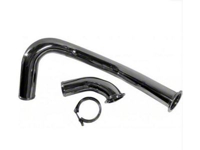 Intercooler Piping Kit; Hot Side; Polished (08-10 6.4L Powerstroke F-350 Super Duty)