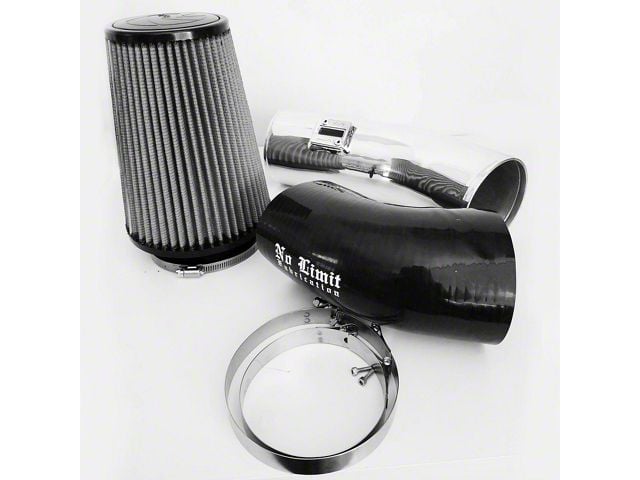 No Limit Fabrication Stage 1 Cold Air Intake with Pro DRY S Filter; Polished (11-16 6.7L Powerstroke F-350 Super Duty)