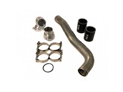 No Limit Fabrication Upper Coolant Hose Kit; Polished (17-22 6.7L Powerstroke F-350 Super Duty)