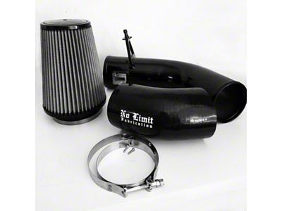 No Limit Fabrication Cold Air Intake with Pro DRY S Filter; Black (17-19 6.7L Powerstroke F-250 Super Duty)
