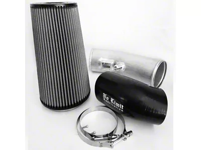 No Limit Fabrication Cold Air Intake with Pro DRY S Filter; Raw (17-19 6.7L Powerstroke F-250 Super Duty)