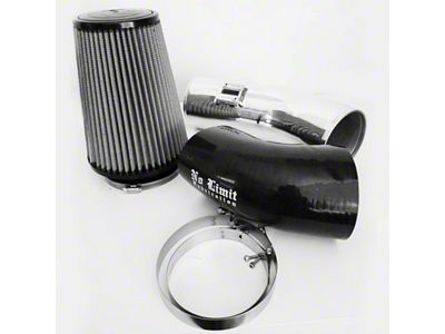 No Limit Fabrication Stage 1 Cold Air Intake with Pro DRY S Filter; Polished (11-16 6.7L Powerstroke F-250 Super Duty)