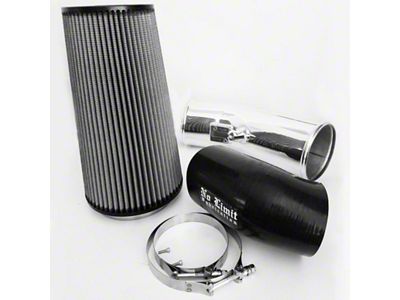 No Limit Fabrication Stage 2 Cold Air Intake with Pro DRY S Filter; Polished (11-16 6.7L Powerstroke F-250 Super Duty)