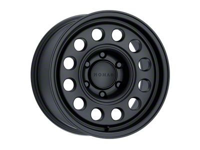 Nomad Wheels Convoy Satin Black 6-Lug Wheel; 17x8.5; -10mm Offset (07-13 Sierra 1500)