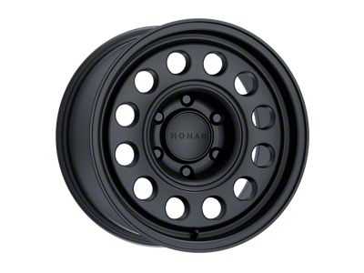 Nomad Wheels Convoy Satin Black 6-Lug Wheel; 17x8.5; -10mm Offset (99-06 Sierra 1500)