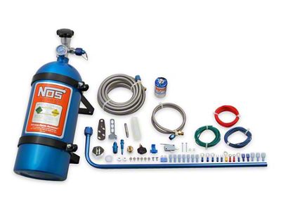 NOS Diesel Nitrous System; 10 lb. Blue Bottle (07-24 6.6L Duramax Sierra 2500 HD)