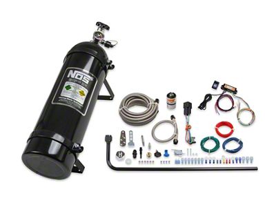 NOS Diesel Nitrous System; 15 lb. Black Bottle; 2-Stage Mini Controller (07-25 6.6L Duramax Sierra 2500 HD)