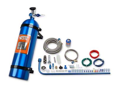 NOS Diesel Nitrous System; 15 lb. Blue Bottle (07-24 6.6L Duramax Sierra 2500 HD)