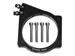 NOS Plate Wet Nitrous System for 102mm or 105mm 4-Bolt Cable Throttle Bodies; Black Bottle (01-12 6.0L Sierra 2500 HD)