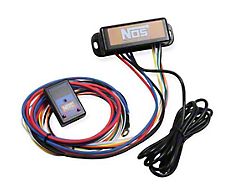 NOS Plate Wet Nitrous System for 102mm or 105mm 4-Bolt Drive-By-Wire Throttle Bodies; Black Bottle (01-12 6.0L Sierra 2500 HD)