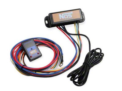 NOS Plate Wet Nitrous System for 102mm or 105mm 4-Bolt Drive-By-Wire Throttle Bodies; Black Bottle (01-12 6.0L Sierra 2500 HD)