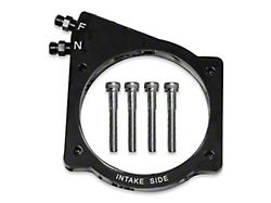 NOS Plate Wet Nitrous System for 102mm or 105mm 4-Bolt Drive-By-Wire Throttle Bodies; Black Bottle (01-12 6.0L Sierra 3500 HD)