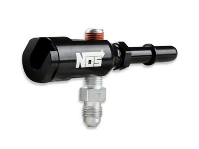 NOS Plate Wet Nitrous System for 90mm or 92mm 4-Bolt Drive-By-Wire Throttle Bodies; Black Bottle (03-12 6.0L, 6.2L Silverado 1500)