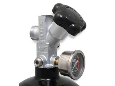 NOS Plate Wet Nitrous System for 102mm or 105mm 4-Bolt Drive-By-Wire Throttle Bodies; Black Bottle (03-12 6.0L, 6.2L Silverado 1500)