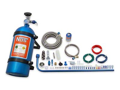 NOS Diesel Nitrous System; 10 lb. Blue Bottle (07-24 6.6L Duramax Silverado 2500 HD)