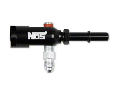 NOS Plate Wet Nitrous System for 90mm or 92mm 4-Bolt Drive-By-Wire Throttle Bodies; Black Bottle (01-12 6.0L Silverado 2500 HD)