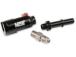 NOS Plate Wet Nitrous System for 102mm or 105mm 4-Bolt Drive-By-Wire Throttle Bodies; Black Bottle (01-12 6.0L Silverado 2500 HD)