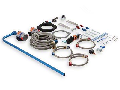 NOS Plate Wet Nitrous System; Blue Bottle (01-12 6.0L Silverado 2500 HD)
