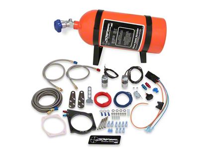 NOS Sniper Wet Nitrous System for 102mm or 105mm 4-Bolt Throttle Body; Orange Bottle (01-12 6.0L Silverado 2500 HD)