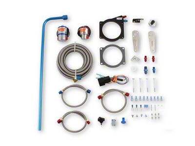NOS Plate Wet Nitrous System; Blue Bottle (07-12 6.0L, 6.2L Yukon)