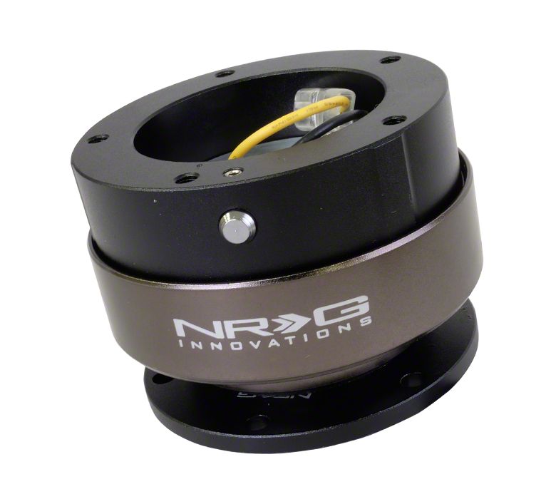 NRG Innovations Mustang 2.5 Steering Wheel Quick Release; Purple Body Neo Chrome Ring Srk 250pp Mc