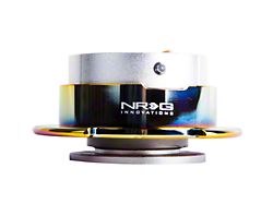 NRG Innovations 2.5 Steering Wheel Quick Release; Silver Body with Neo Chrome Ring (Universal; Some Adaptation May Be Required)