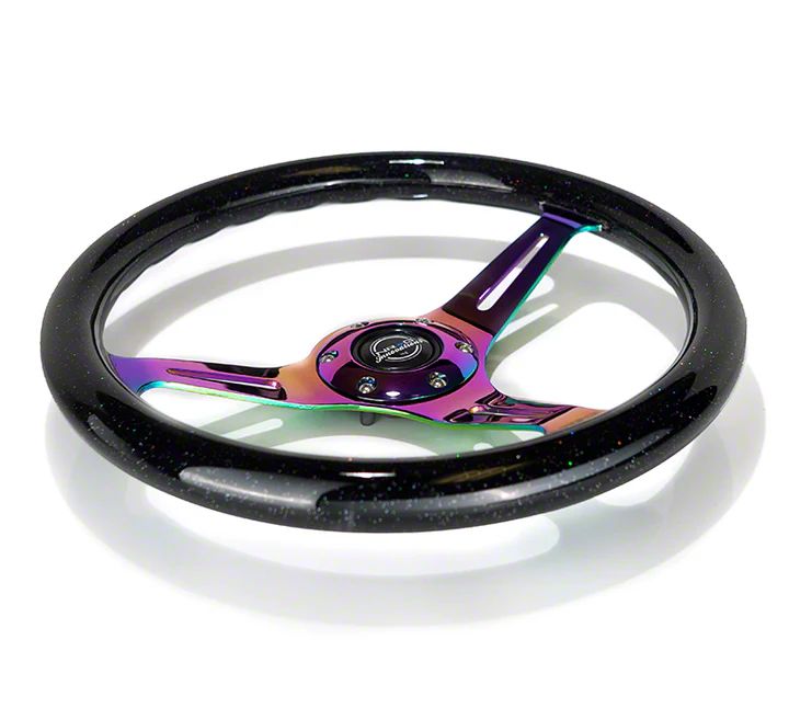 NRG Classic Wood Grain 3-spoke Mahogany Steering Wheel (350mm) - NEO - View #11