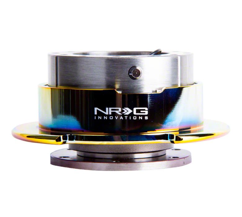thumbnail image 2 of NRG Innovations Gen 2.0 Steering Wheel Quick Release Kit – Gunmetal Body W/ Neo Chrome Ring – SRK-200GM/MC 2 of 4