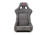 NRG Innovations Prisma Large Bucket Seat; Gun Metal Alcantara and Pearlized Back (Universal; Some Adaptation May Be Required)