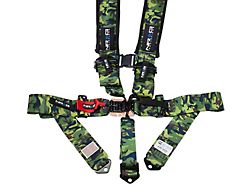 NRG Innovations SFI 16.1 5-Point Latch-Link Racing Seat Belt Harness; Camo (Universal; Some Adaptation May Be Required)