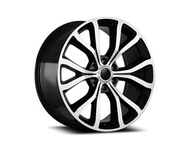OE Concept Ford Platinum Replica Gloss Black Machined 6-Lug Wheel; 22x9.5; 44mm Offset (04-08 F-150)