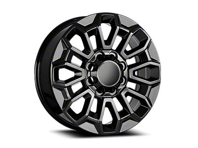 OE Concept Sierra HD Replica Gloss Black 8-Lug Wheel; 22x8.5; 44mm Offset (11-14 Sierra 2500 HD)