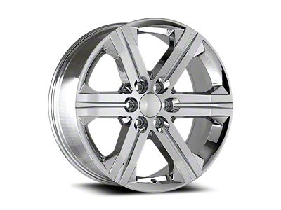 OE Concept Silverado Replica Chrome 6-Lug Wheel; 24x10; 30mm Offset (07-13 Silverado 1500)
