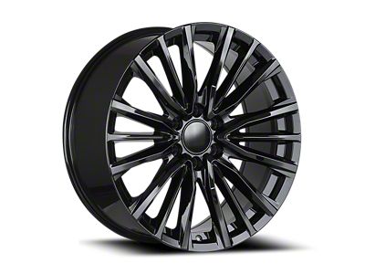 OE Concept Cadillac V Replica Gloss Black 6-Lug Wheel; 24x10; 31mm Offset (07-14 Tahoe)