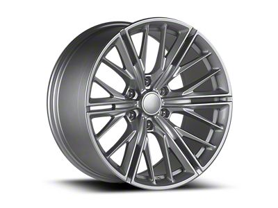 OE Concept Chevy ZL1 Truck Replica Gloss Silver Machined 6-Lug Wheel; 22x9.5; 18mm Offset (14-18 Silverado 1500)